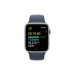 Смарт-часы Apple Watch SE 2023 GPS 40mm Silver Aluminium Case with Storm Blue Sport Band - S/M (MRE13QP/A)