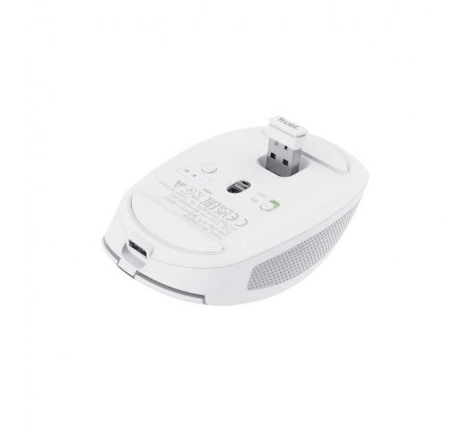 Мишка Trust Ozza compact Bluetooth/Wireless/USB-A White (24933)