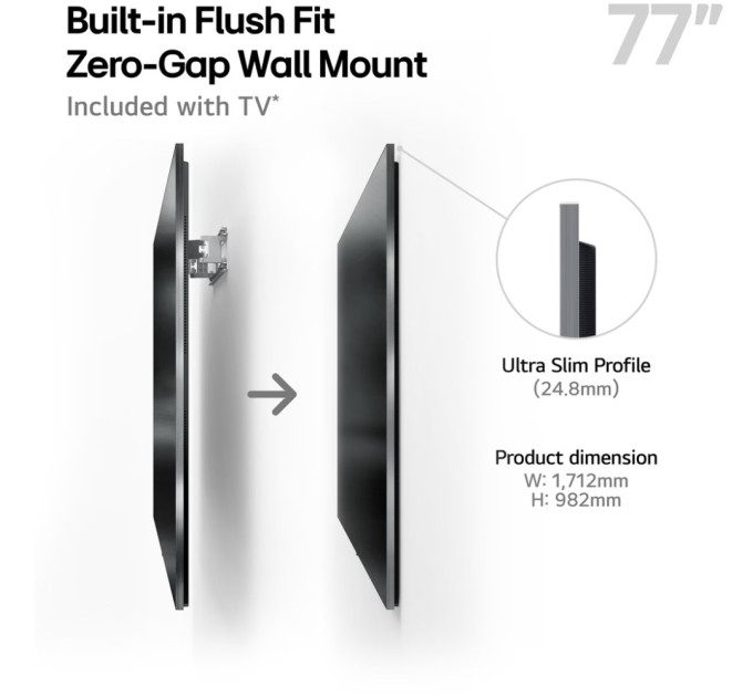 Телевізор LG OLED77G54LW