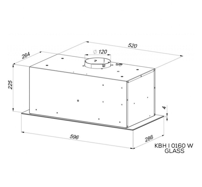 Витяжка кухонна Kernau KBH I 0160 W GLASS