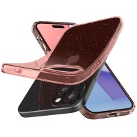 Чохол до мобільного телефона Spigen Apple iPhone 15 Plus Liquid Crystal Glitter Rose Quartz (ACS06649)