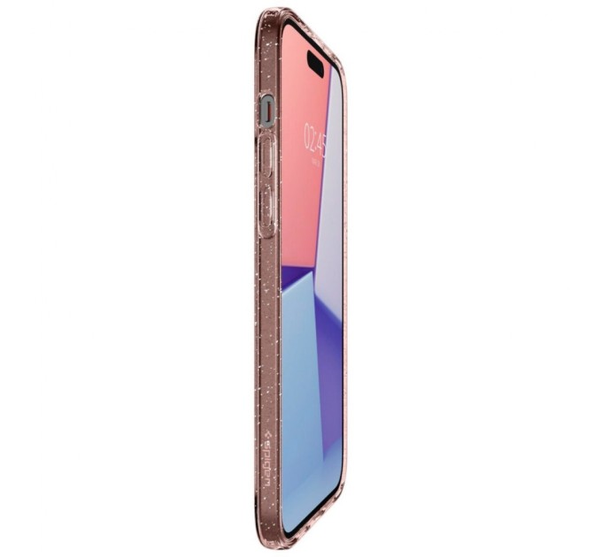 Чохол до мобільного телефона Spigen Apple iPhone 15 Plus Liquid Crystal Glitter Rose Quartz (ACS06649)