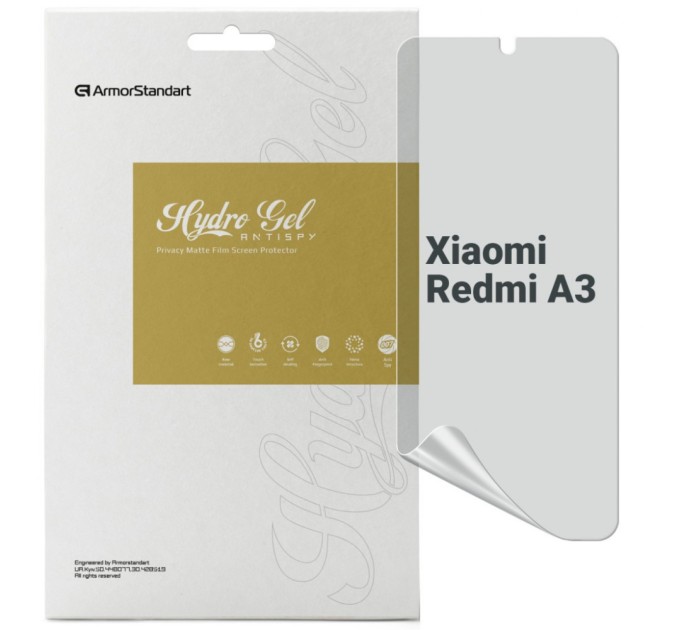 Плівка захисна Armorstandart Anti-spy Xiaomi Redmi A3 (ARM74460)