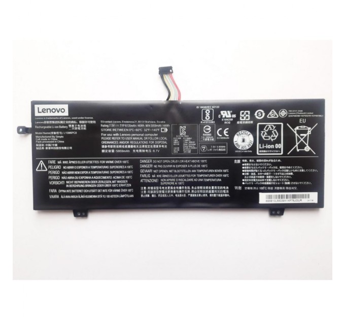 Аккумулятор для ноутбука Lenovo IdeaPad 710S-13 L15M6PC0, 6135mAh (46Wh), 4cell, 7.5V, Li-io (A47606)