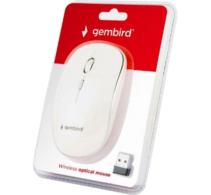 Мишка Gembird MUSW-4B-01-W White (MUSW-4B-01-W)