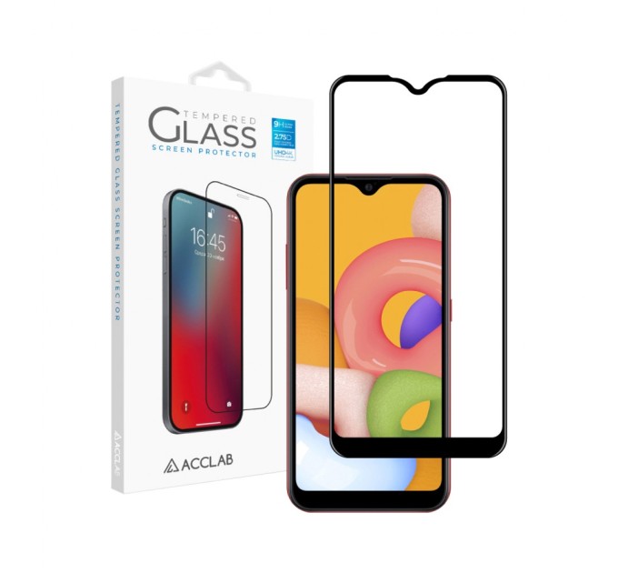 Стекло защитное ACCLAB Full Glue Samsung A01 (1283126508493)