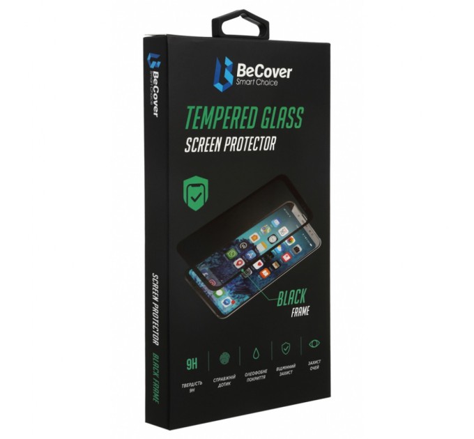 Скло захисне BeCover ZTE Blade V30 Black (706914)