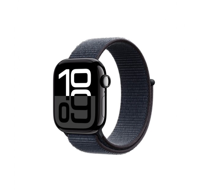 Смарт-годинник Apple Watch Series 10 GPS 42mm Jet Black Aluminium Case with Ink Sport Loop (MWWG3QH/A)