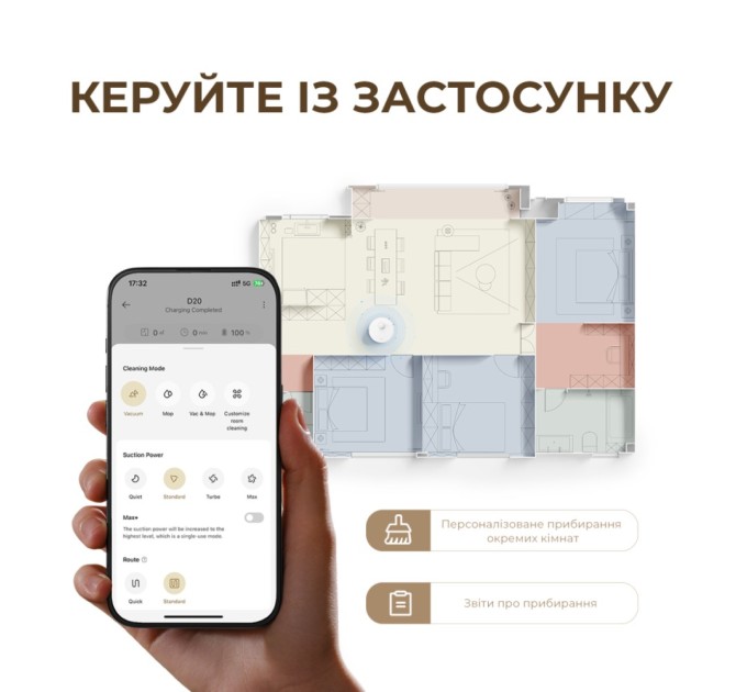 Пилосос Dreame Bot D20 White (RLD35GA)