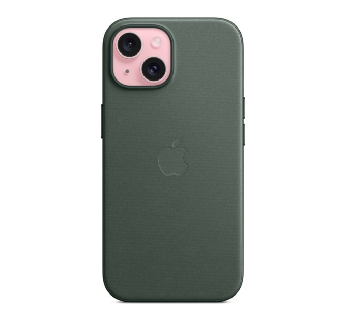 Чохол до мобільного телефона Apple iPhone 15 FineWoven Case with MagSafe Evergreen (MT3J3ZM/A)