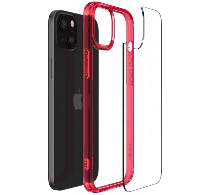 Чохол до мобільного телефона Spigen Apple iPhone 15 Plus Ultra Hybrid Red Crystal (ACS06654)