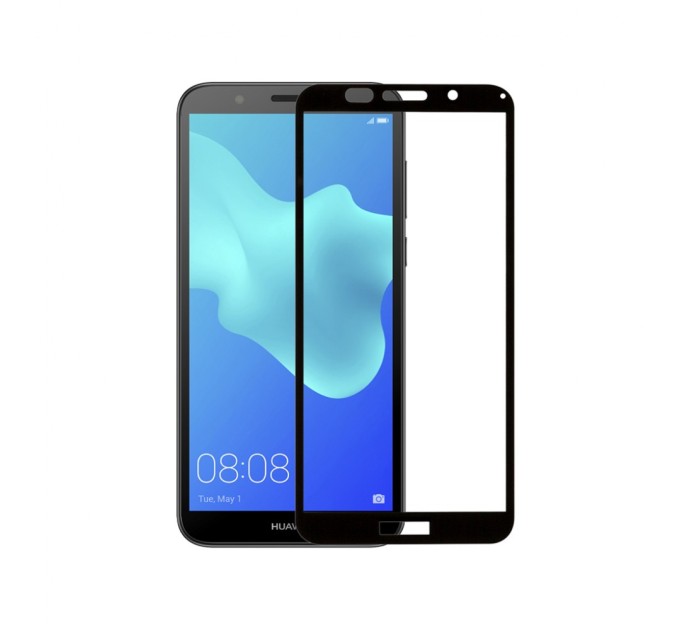 Стекло защитное PowerPlant Full screen Huawei Y5 (2018), Black (GL604913)