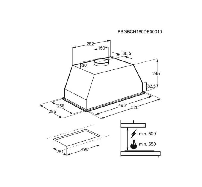 Витяжка кухонна Electrolux LFG525S