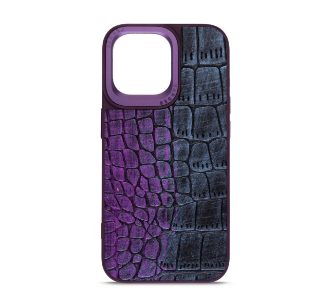 Чохол до мобільного телефона Harder Glamorous Croco Apple iPhone 15 Pro Max Dark Purple (ARM76767)