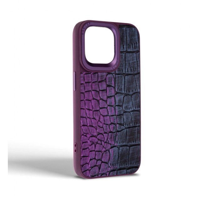 Чохол до мобільного телефона Harder Glamorous Croco Apple iPhone 15 Pro Max Dark Purple (ARM76767)