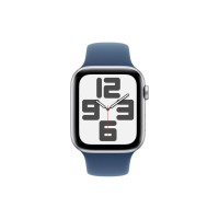 Смарт-годинник Apple Watch SE 2024 GPS 40mm Silver Aluminium Case with Denim Sport Band - S/M (MXEC3QH/A)