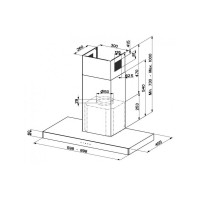 Витяжка кухонна Faber Stilo Glass Smart X/V A60 (325.0617.017)