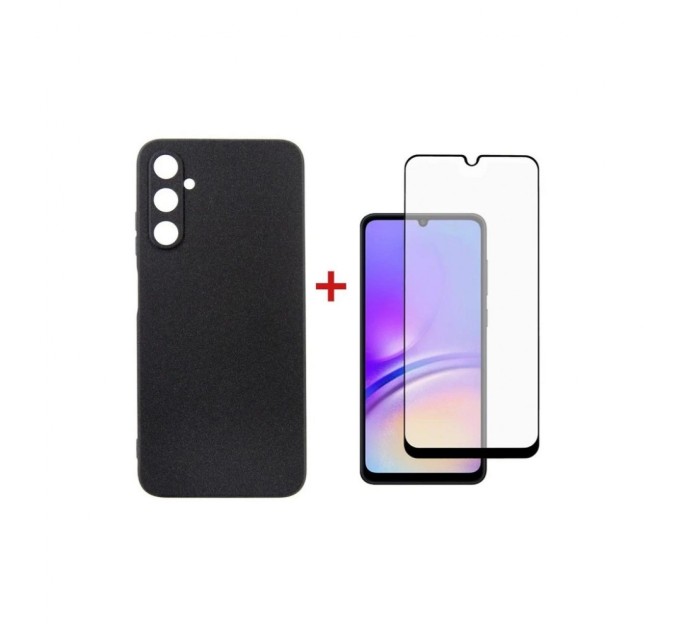 Чохол до мобільного телефона Dengos Kit for Samsung Galaxy A05s (A057) case + glass (Black) (DG-KM-09)