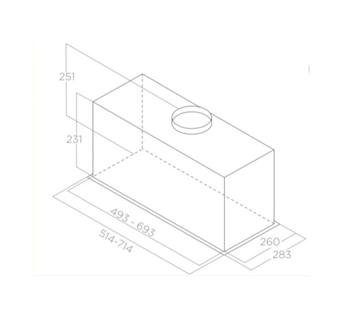 Витяжка кухонна Elica CT23 GR/A/52