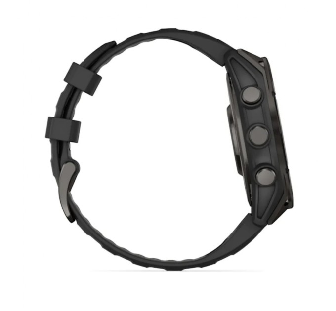 Смарт-годинник Garmin fenix 8 47mm, AMOLED, Saph, CrbnGryTi/Blk, Blk/PebbleGryBnd, GPS (010-02904-21)