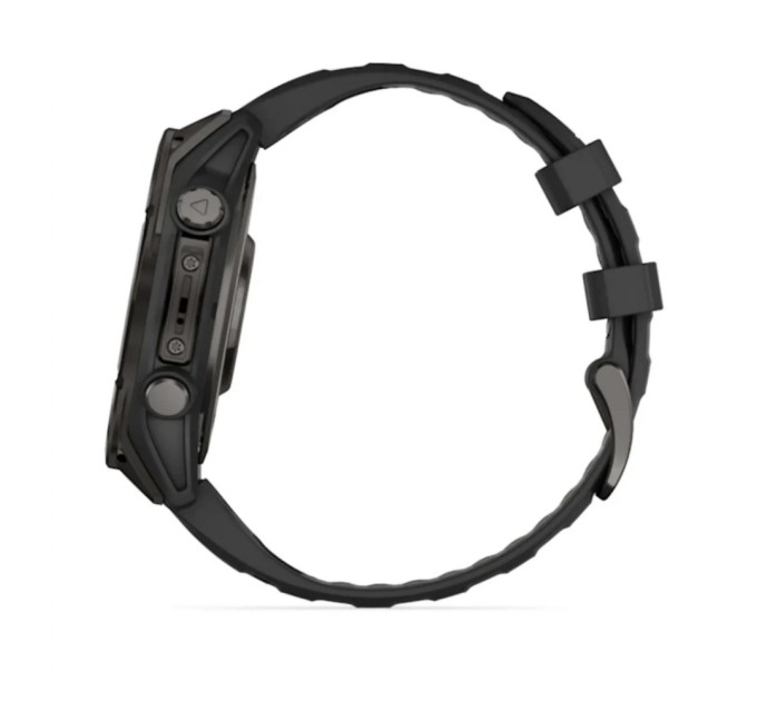 Смарт-годинник Garmin fenix 8 47mm, AMOLED, Saph, CrbnGryTi/Blk, Blk/PebbleGryBnd, GPS (010-02904-21)