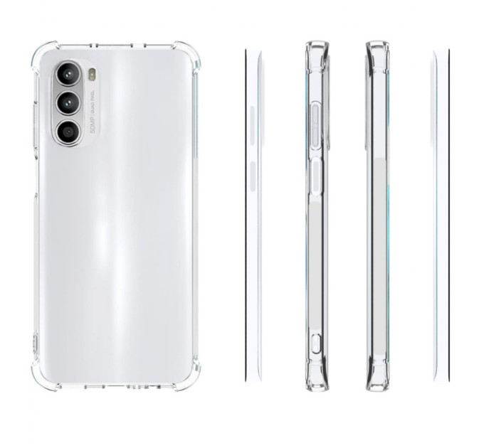 Чохол до мобільного телефона BeCover Anti-Shock Motorola Moto G52/G82 Clear (709320)