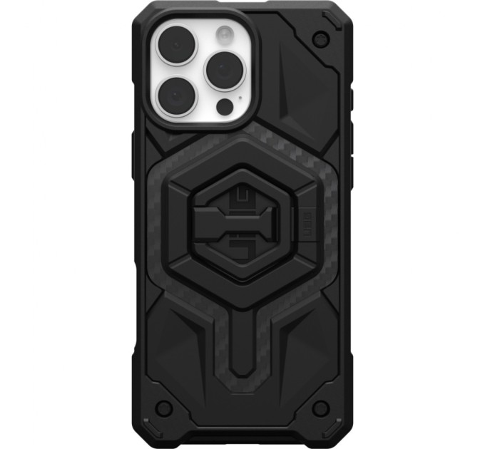 Чохол до мобільного телефона UAG iPhone 16 Pro Max, Monarch Pro Magsafe Carbon Fiber/Black Stand (1144571BV01)