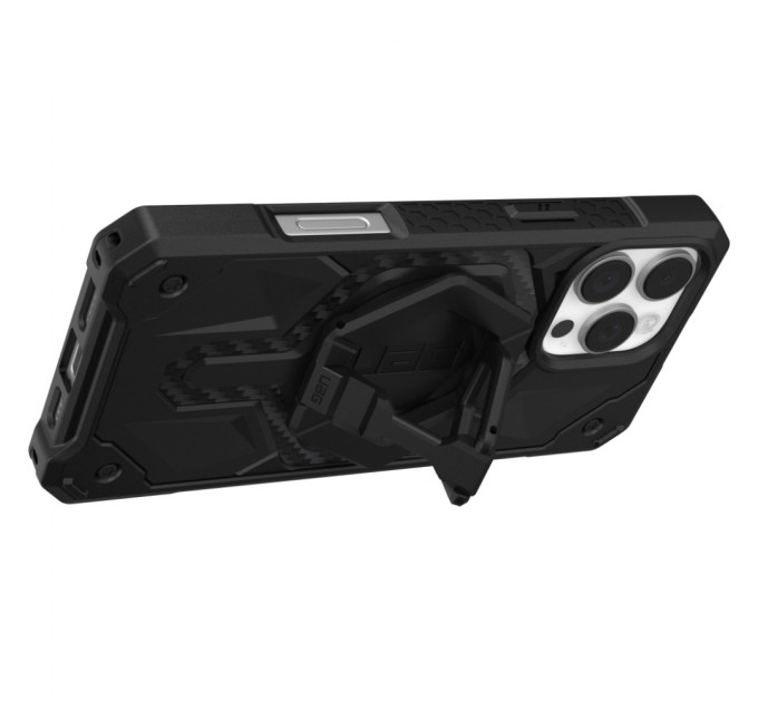 Чохол до мобільного телефона UAG iPhone 16 Pro Max, Monarch Pro Magsafe Carbon Fiber/Black Stand (1144571BV01)