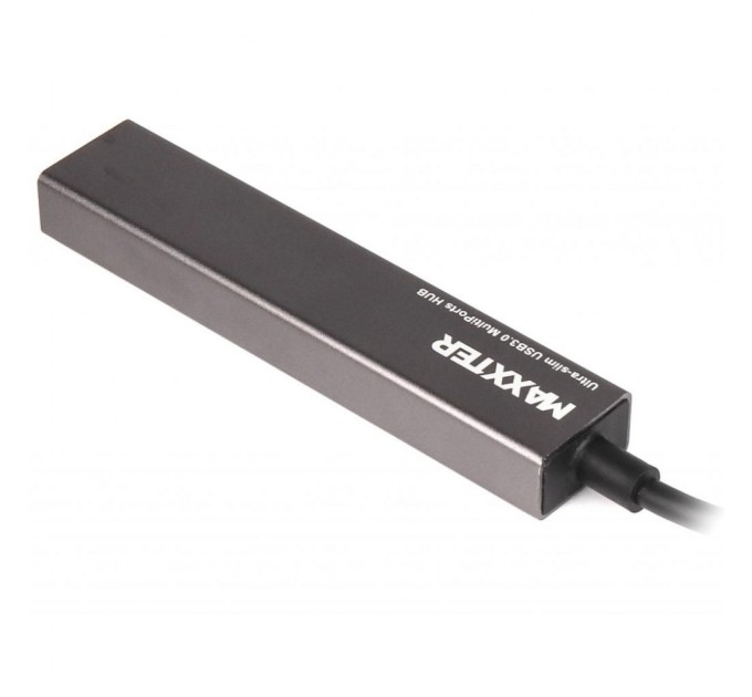 Концентратор Maxxter USB 3.0 Type-C 4 ports grey (HU3С-4P-02)