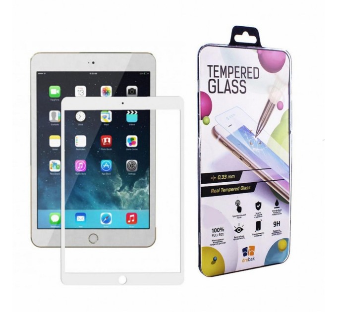 Скло захисне Drobak Apple iPad mini 5 7.9" A2133 2019 No GPS (White) (222258) (222258)