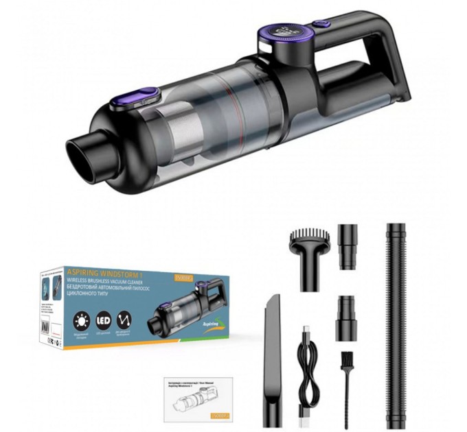 Пилосос Aspiring Windstorm 1, Brushless, 15000 Pa Wireless