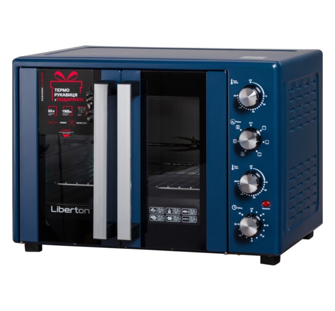 Електропіч Liberton LEO-600 Dark Blue