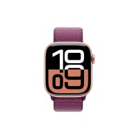 Смарт-годинник Apple Watch Series 10 GPS 42mm Rose Gold Aluminium Case with Plum Sport Loop (MWWK3QH/A)