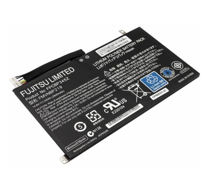 Акумулятор до ноутбука Fujitsu LifeBook UH552, UH572 (FPCBP345Z) 14.8V 2840mAh (NB450114)