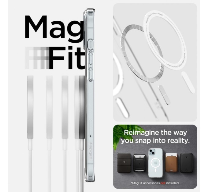 Чохол до мобільного телефона Spigen Apple iPhone 15 Ultra Hybrid MagFit White (ACS06802)