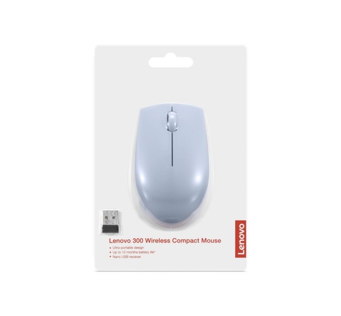 Мишка Lenovo 300 Wireless Frost Blue (GY51L15679)