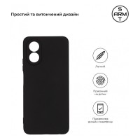 Чохол до мобільного телефона Armorstandart Matte Slim Fit OPPO A18 4G / A38 4G Camera cover Black (ARM71028)