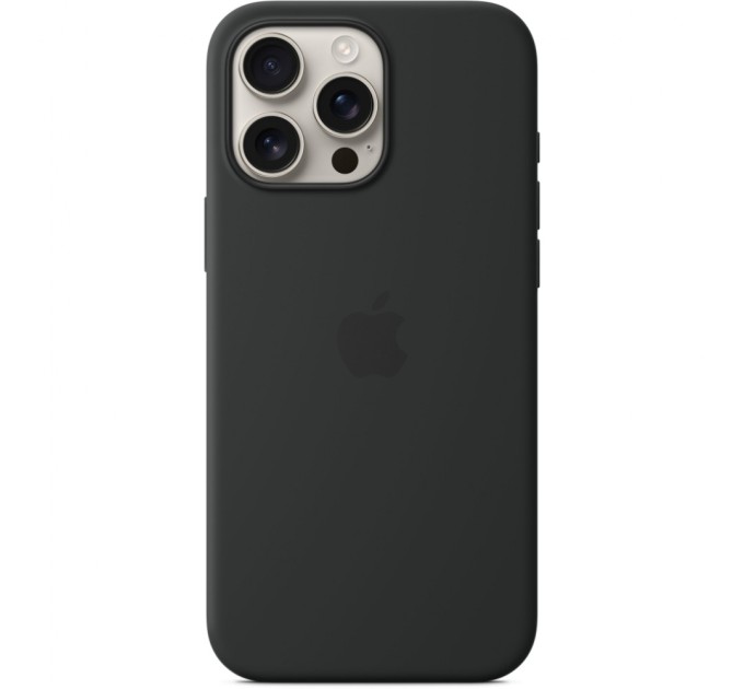 Чохол до мобільного телефона Apple iPhone16 Pro Max Silicone Case with MagSafe - Black (MYYT3ZM/A)