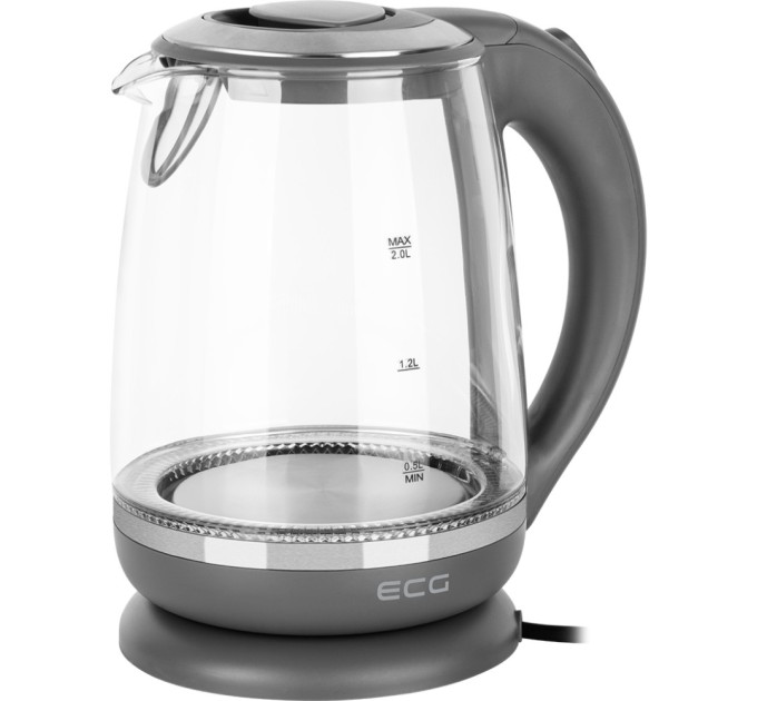 Електрочайник ECG RK 2020 Grey Glass (RK2020 Grey Glass)