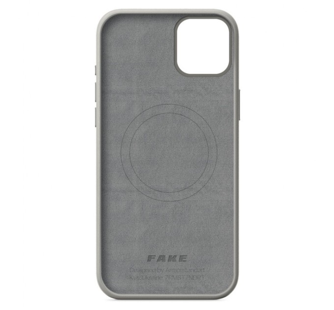 Чохол до мобільного телефона Armorstandart FAKE Leather Case Apple iPhone 15 Plus Grey (ARM76295)