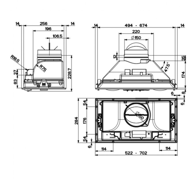 Витяжка кухонна Faber INKA SMART C LG A70