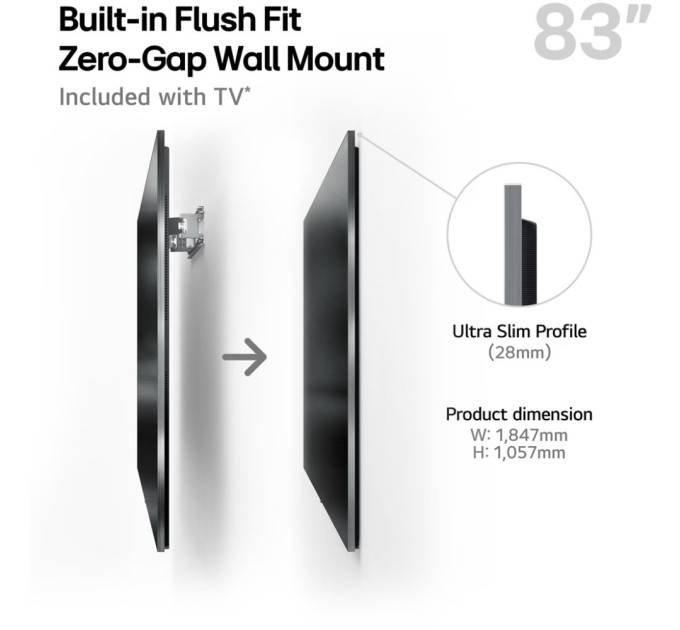 Телевізор LG OLED83G54LW