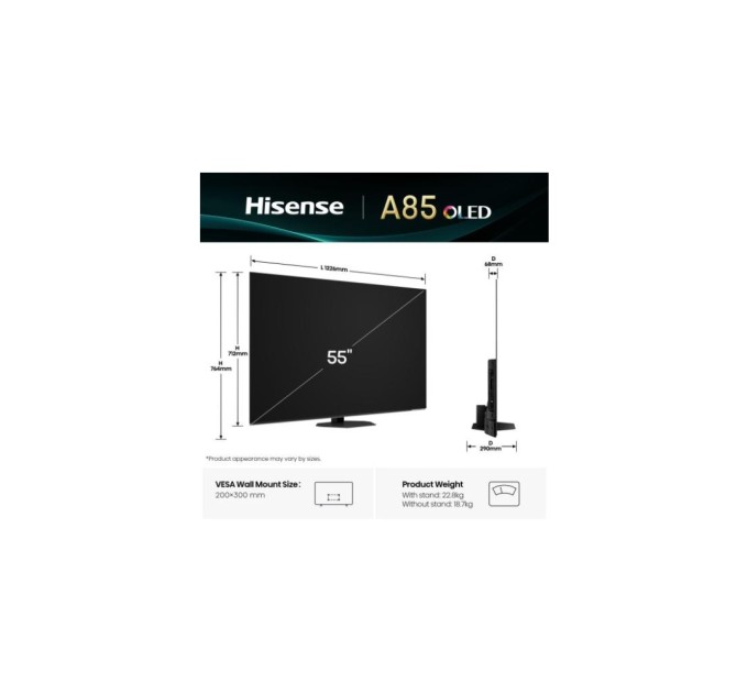 Телевізор Hisense 55A85Q