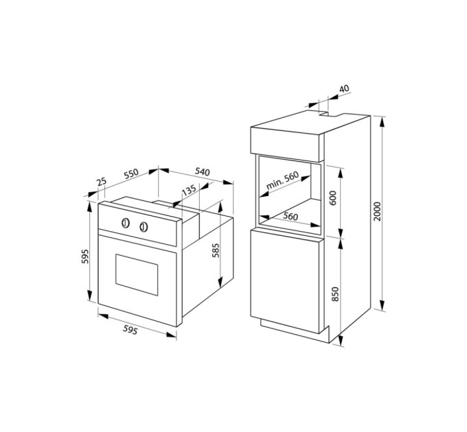 Духова шафа Hansa BOESS694097