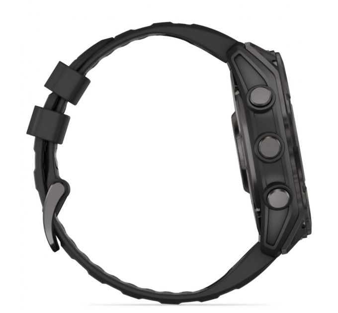 Смарт-годинник Garmin fenix 8 51mm, AMOLED, Glass/SS, SlateGray Steel/Black,BlkBnd, GPS (010-02905-00)