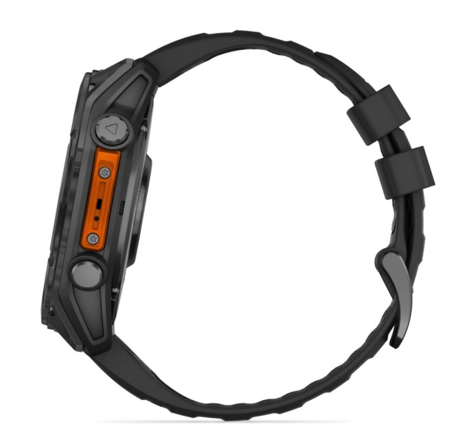 Смарт-годинник Garmin fenix 8 51mm, AMOLED, Glass/SS, SlateGray Steel/Black,BlkBnd, GPS (010-02905-00)