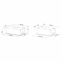 Витяжка кухонна Eleyus GEMINI 700 LED 52 WH