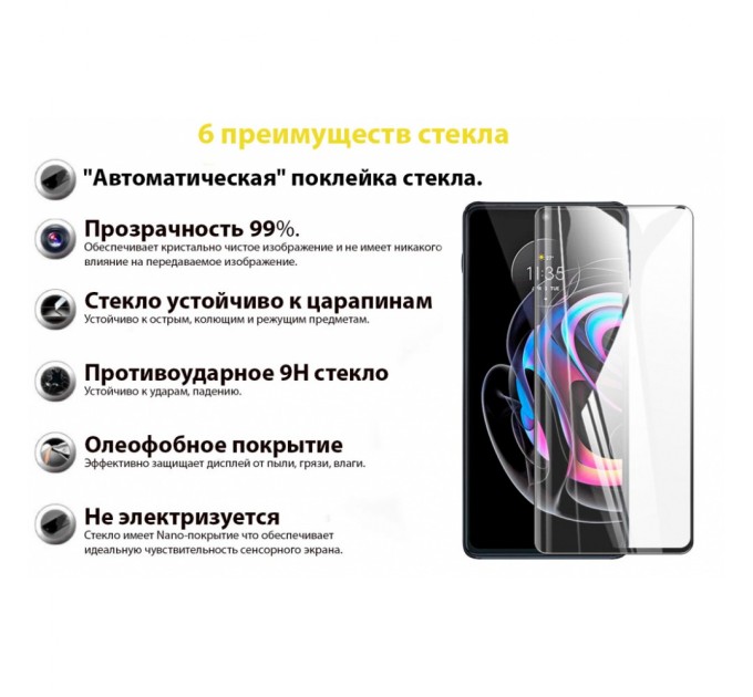 Скло захисне BeCover Motorola Moto Edge 20 / 20 Pro Black (706897)