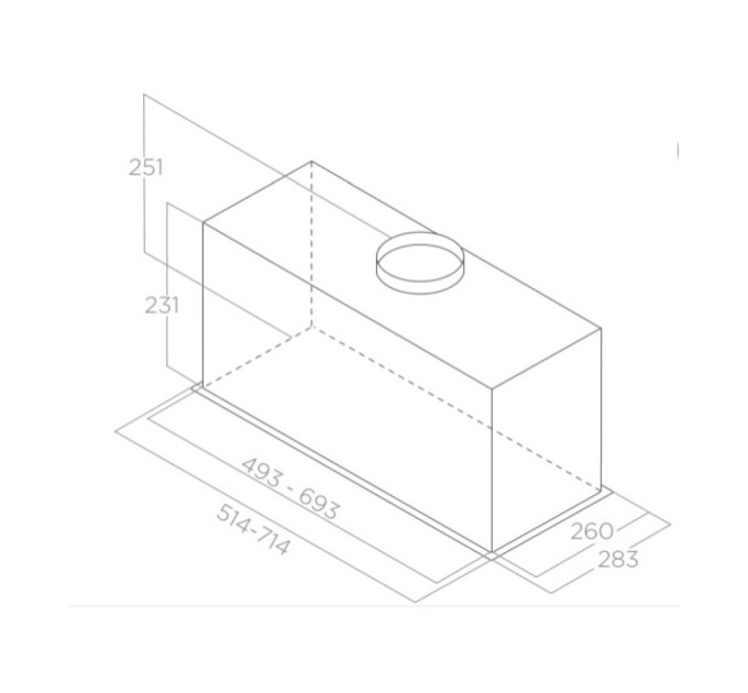 Витяжка кухонна Elica CT23 BL MAT/A/72