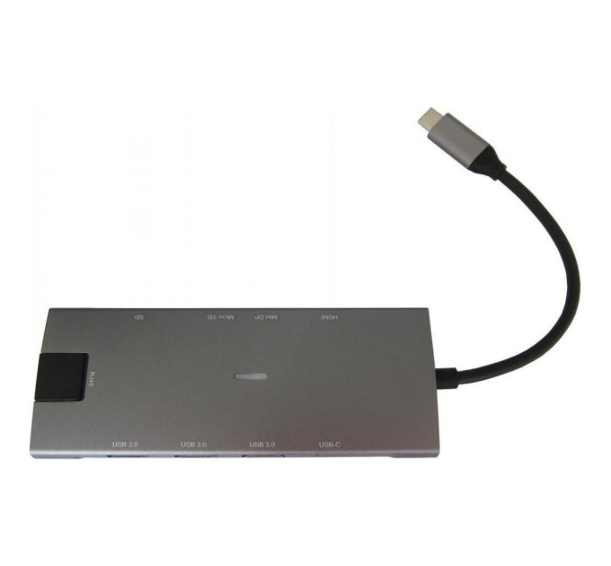 Концентратор Dynamode USB Type-C to HDMI 4K + Mini DP + 3хUSB3.0 + Gigabit RJ45+ U (Dock-9-in-1-TypeC-HDMI-Mini-DP-USB3.0-RJ45)